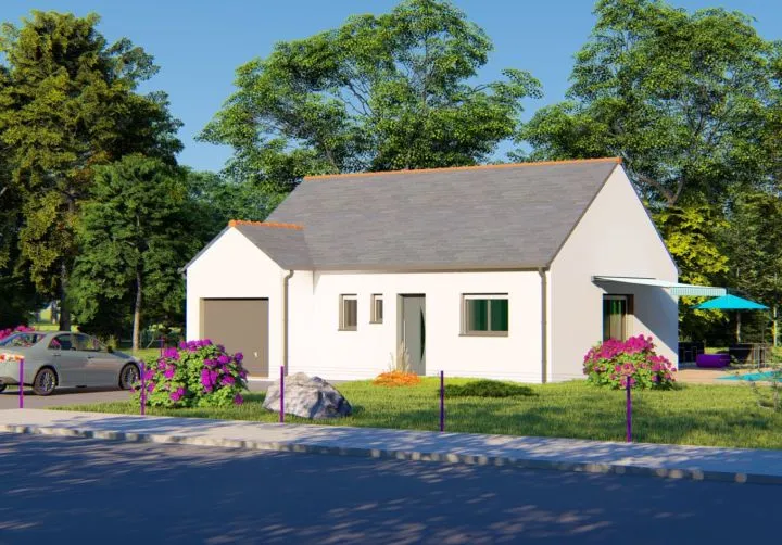 image tm Projet de construction d'une maison 57.19 m² avec terrain à LEHON (22)