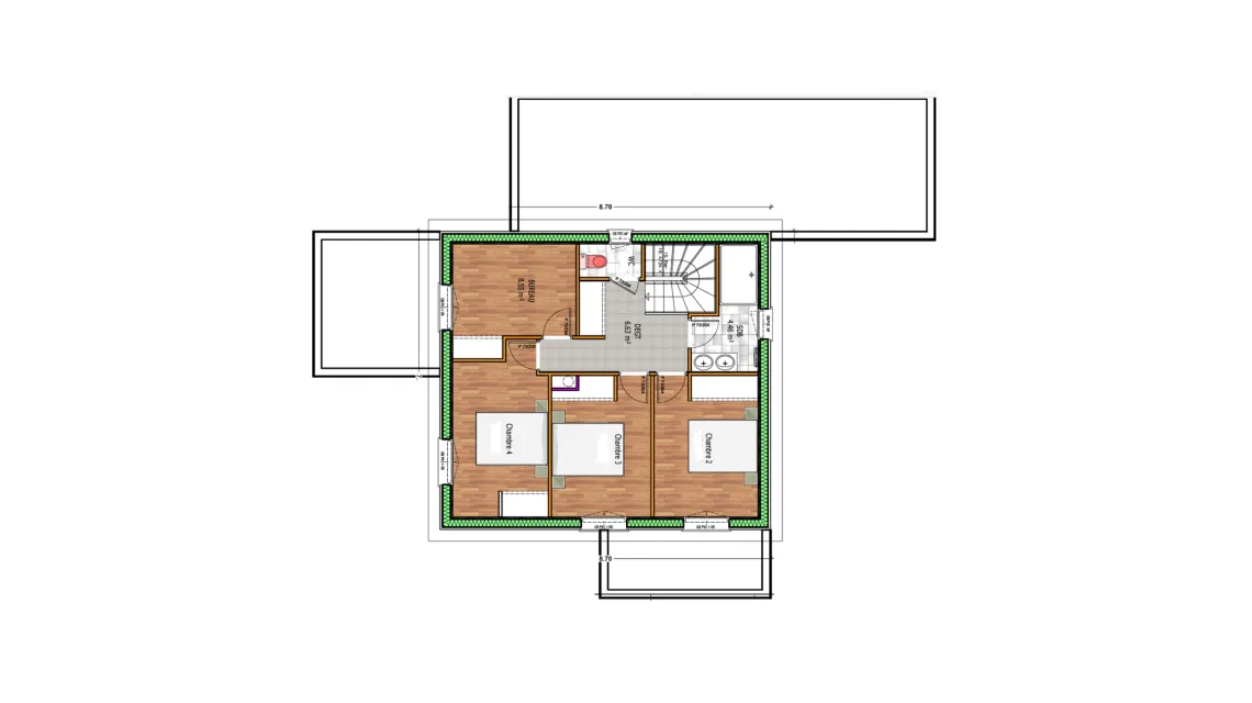 image Projet de construction d'une maison 121.79 m² avec terrain à GAEL (35)