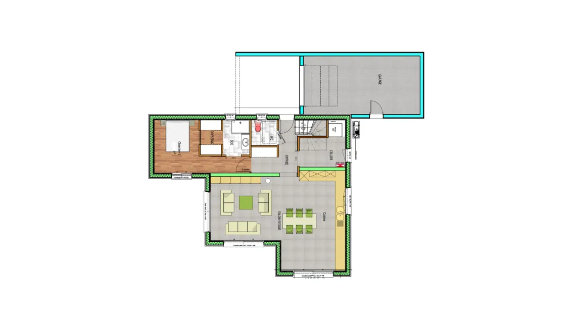 image Projet de construction d'une maison 121.79 m² avec terrain à GAEL (35)