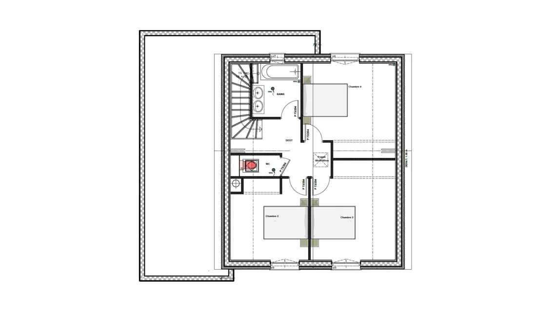 image Projet de construction d'une maison 109.47 m² avec terrain à GOSNE (35)