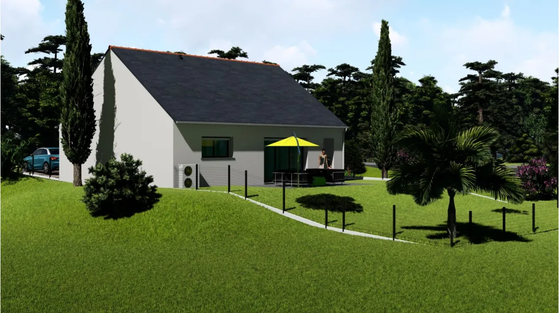 image Projet de construction d'une maison 107.89 m² avec terrain à SAINT-GUINOUX (35)