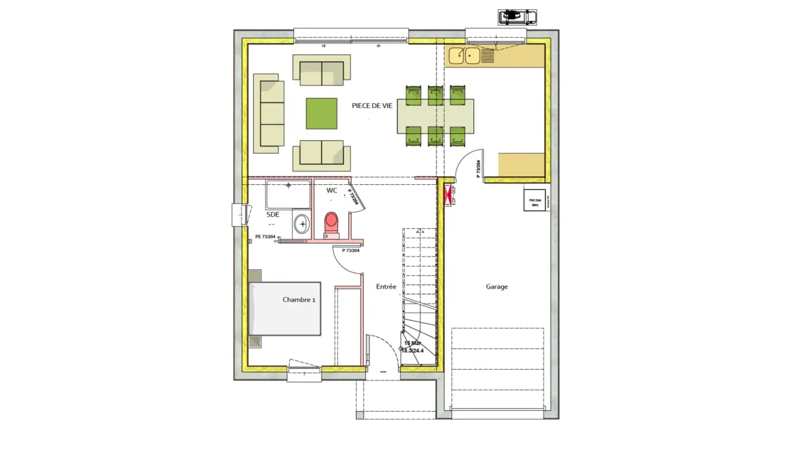 image Projet de construction d'une maison 86.78 m² avec terrain à BOBITAL (22)